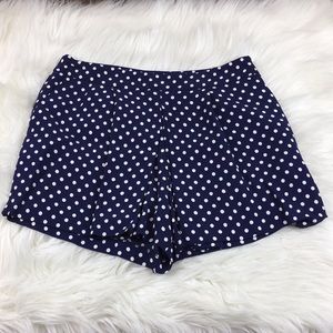Zara Polka Dot Navy Shorts 4
